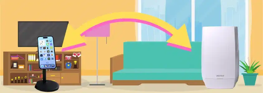 iPhone15 Pro/Pro Maxとルーターが同室での通信