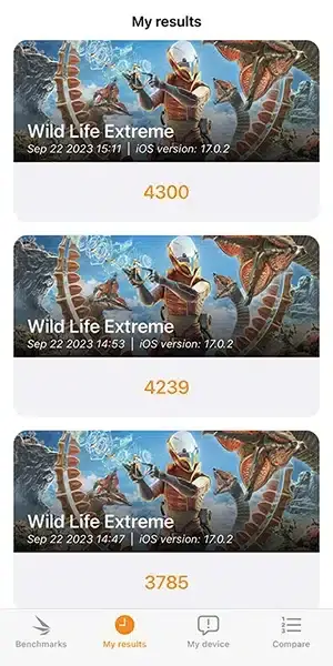 iPhone15 Pro 実行結果