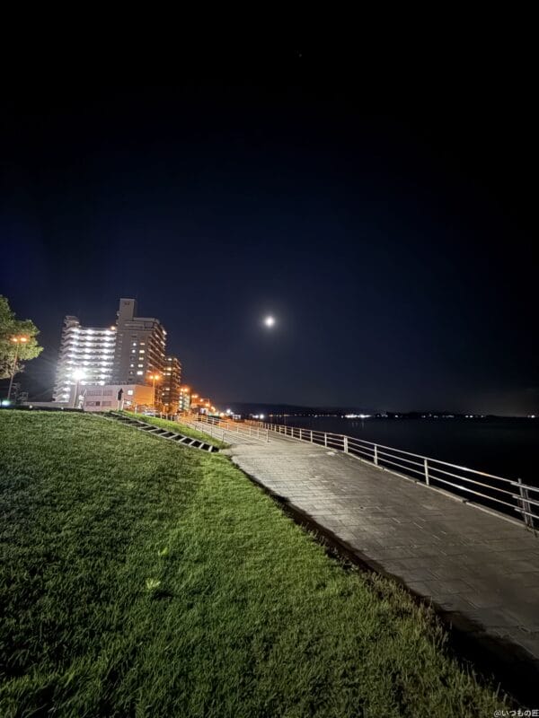 iPhone 16 Pro/16 Pro Max カメラ iPhone 16 Pro Maxでズーム撮影した夜景写真