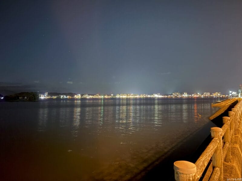 iPhone 16/16 Plus カメラ iPhone 16でズーム撮影した夜景写真