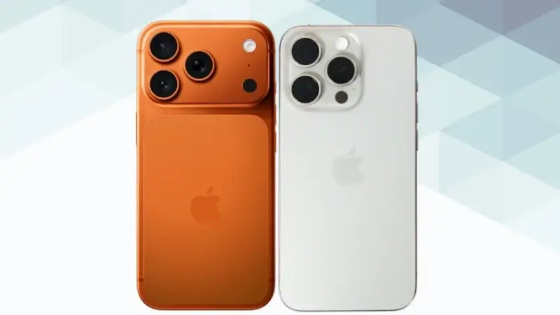 iPhone17 ProとiPhone15 Proの比較 背面デザイン