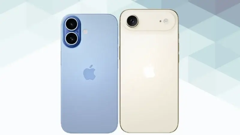 iPhone17とiPhone Airの比較 背面デザイン