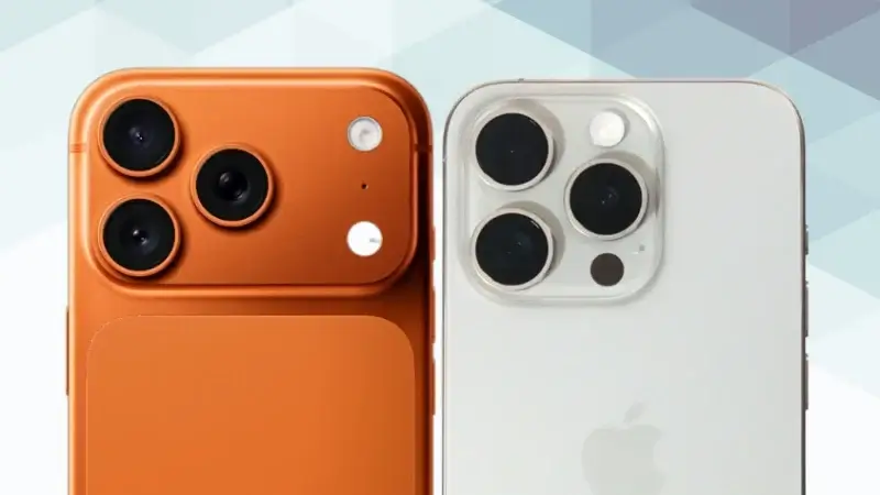 iPhone17 ProとiPhone15 Proの比較 カメラデザイン