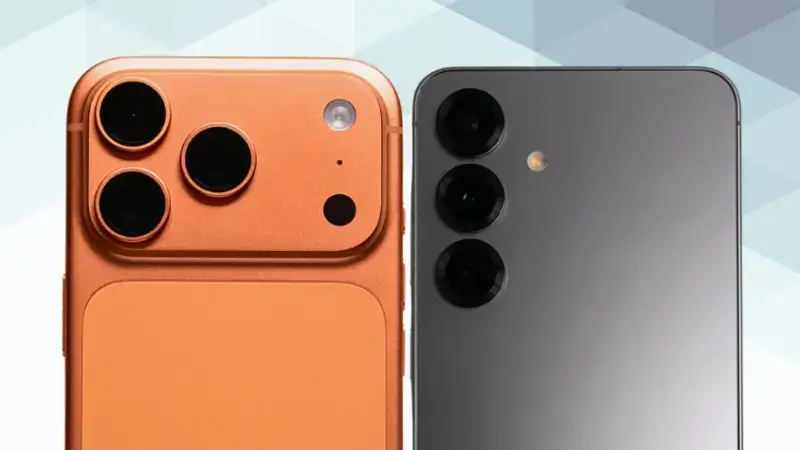 iPhone17 ProとGalaxy S25を比較 カメラデザイン